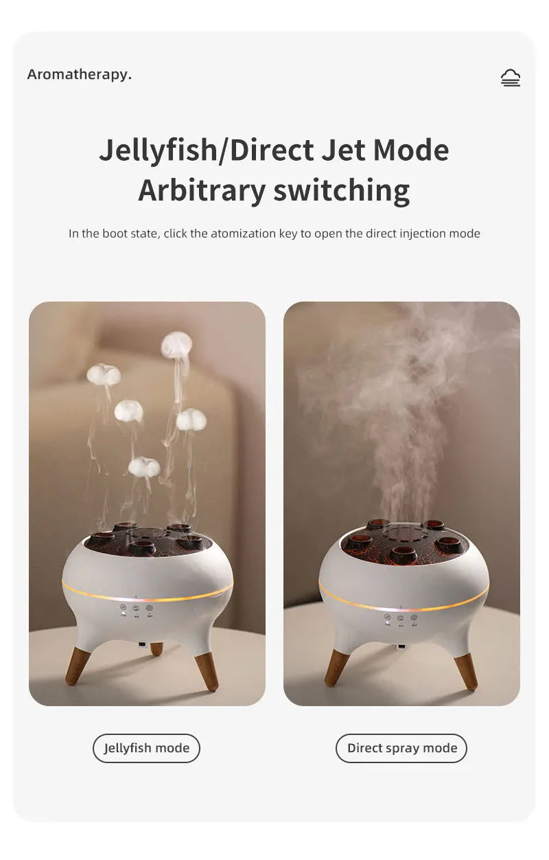 Flame Aromatherapy Humidifier, for Home, Bedroom,Large Room