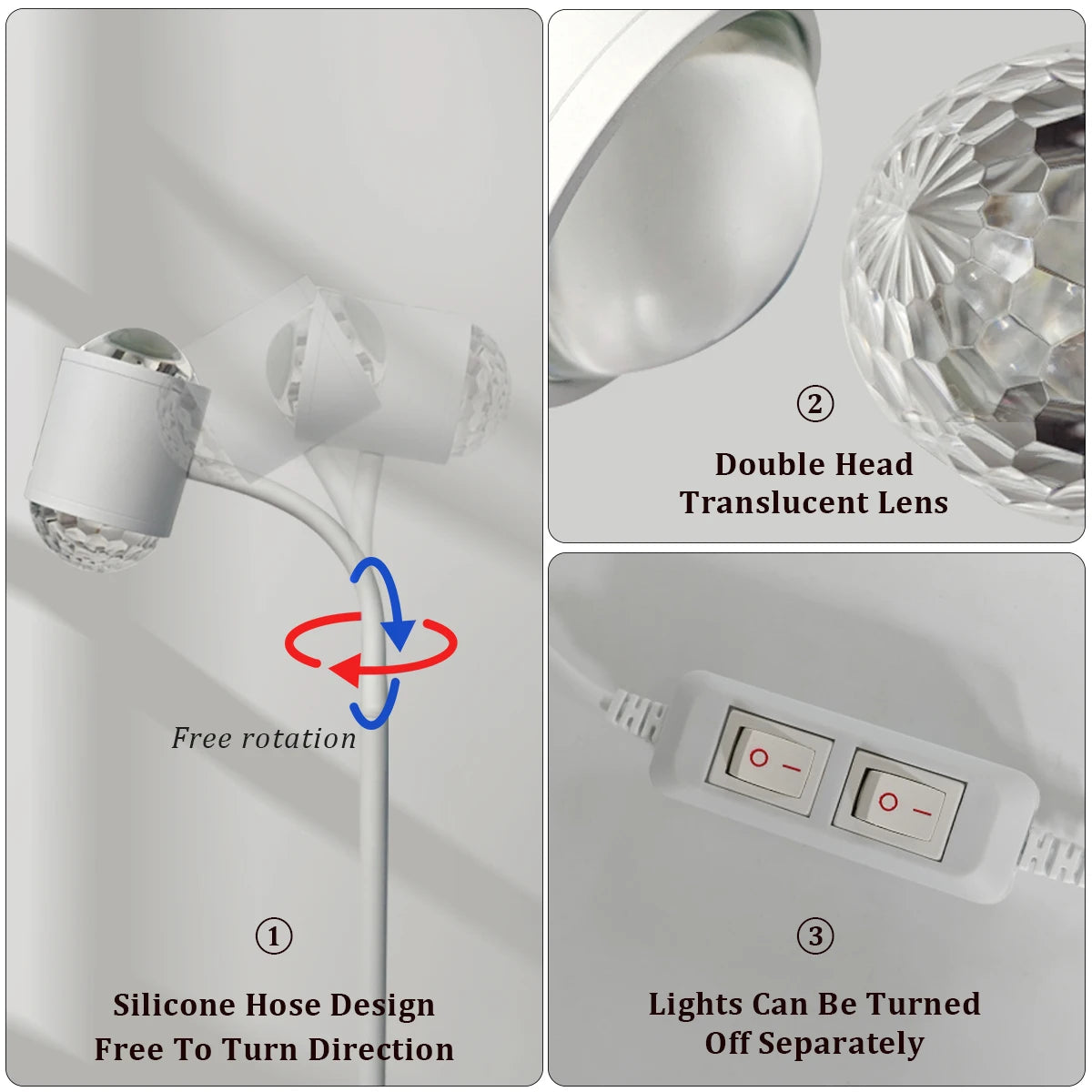 Sunset Light Projection Light Double-Sided LED Floor Light DIY Halo Sunset Light