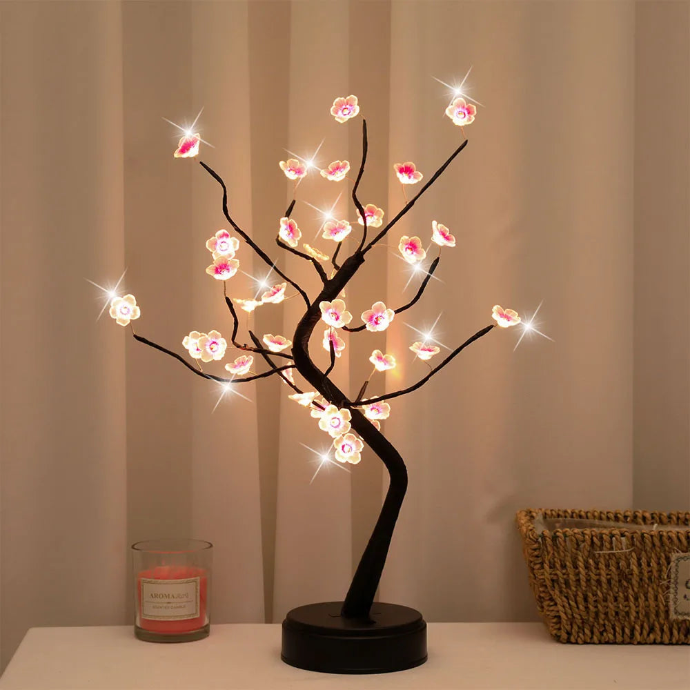 Table Tree Night Light USB/Battery Powered Touch Switch