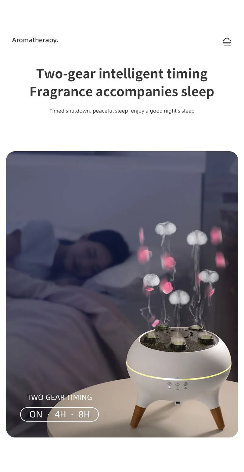 Flame Aromatherapy Humidifier, for Home, Bedroom,Large Room