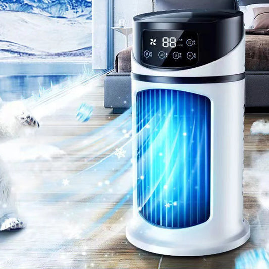 Portable Air Conditioner Fan 6-Hour Timer Air Cooling Fan 6-Speed Personal Air Cooler with Humidifier