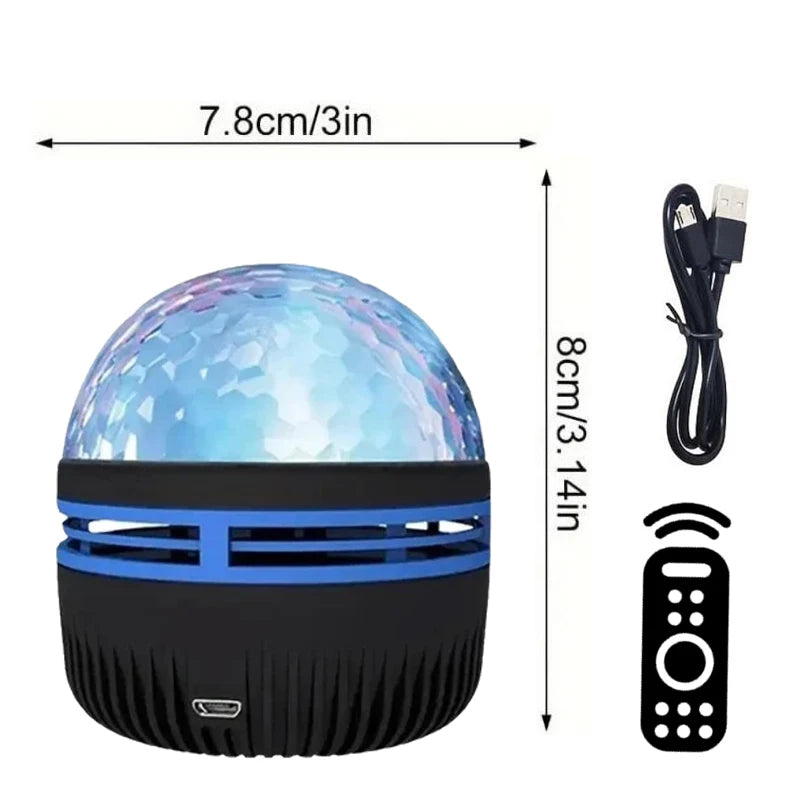 LED Northern Projection Lamp USB Plug-in Use Remote Control Projection Night Lamp