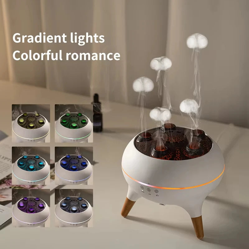Flame Aromatherapy Humidifier, for Home, Bedroom,Large Room