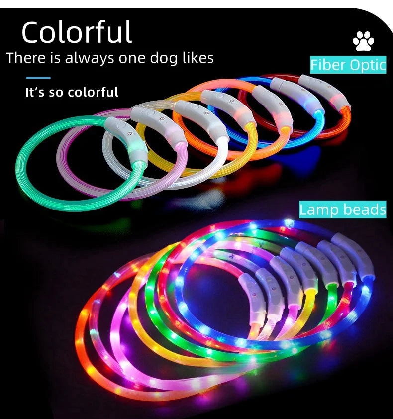 Led Dog Collar USB Rechargeable Pet Dog Night