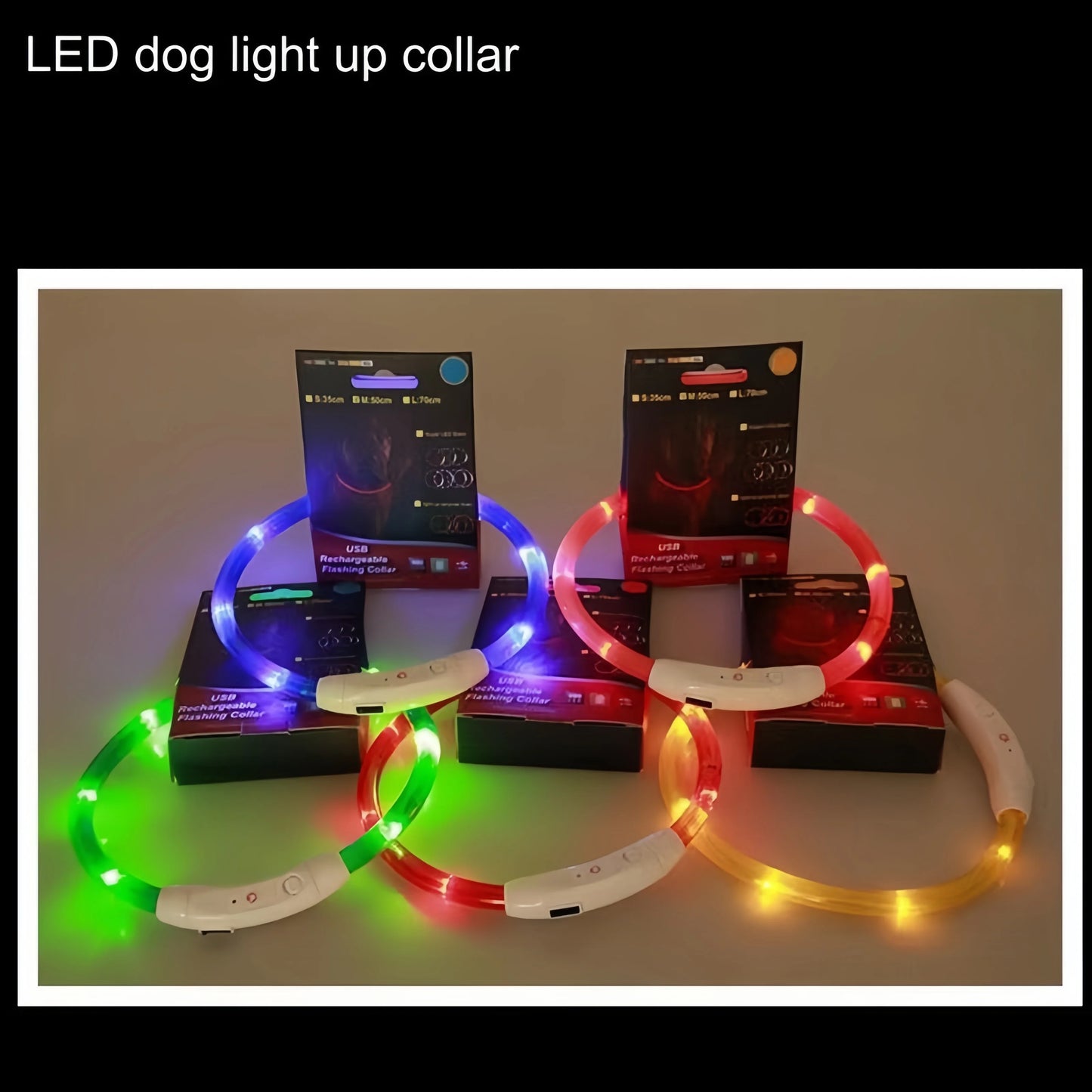 Led Dog Collar USB Rechargeable Pet Dog Night