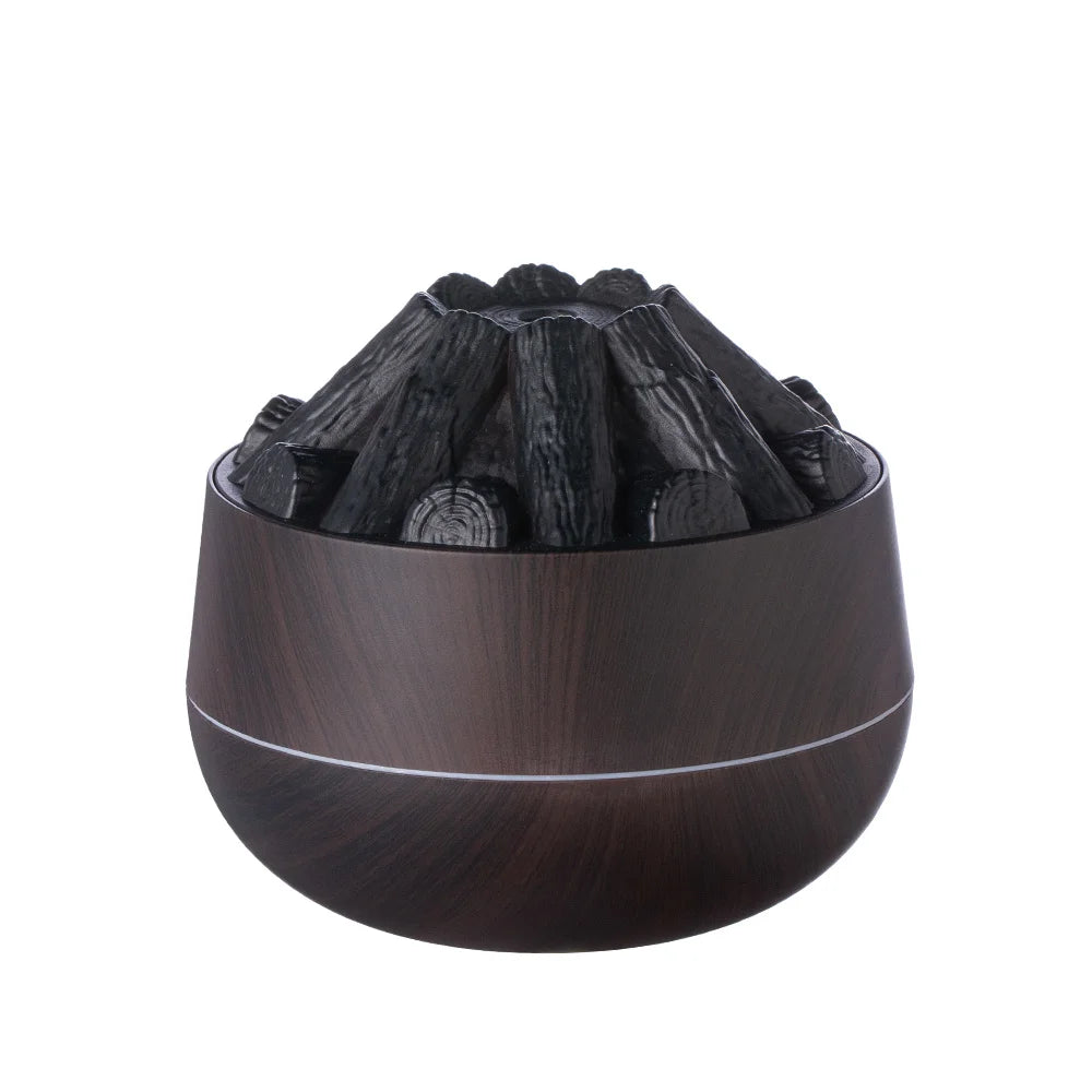 Charcoal Flame Humidifier for Bedroom Office Night Light