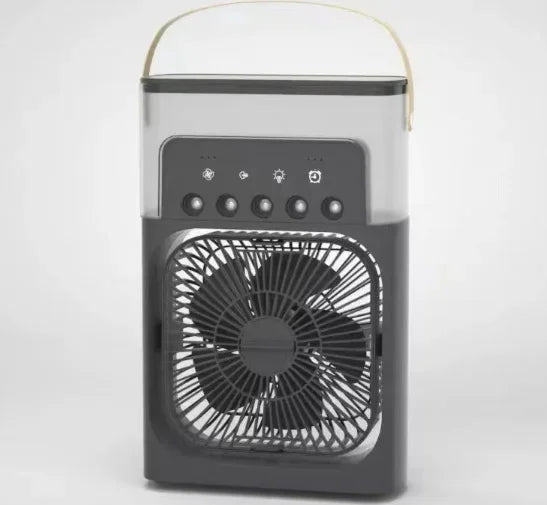 Portable Fan Air Conditioners USB Electric Fan LED Night Light Water Mist Fun 3 in 1
