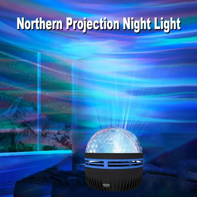 LED Northern Projection Lamp USB Plug-in Use Remote Control Projection Night Lamp