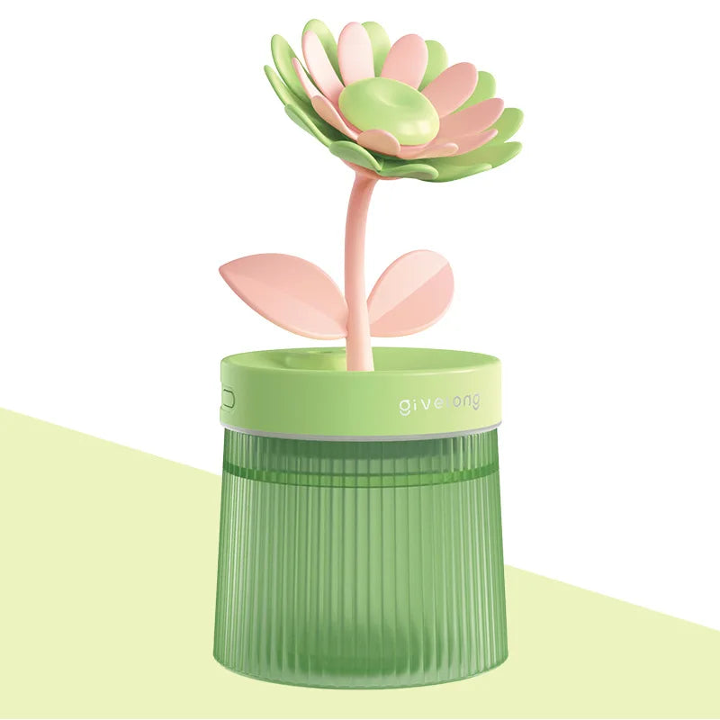 Humidifier Portable USB Ultrasonic Colorful Cup Aroma Cool Mist Maker Flower Air With Light