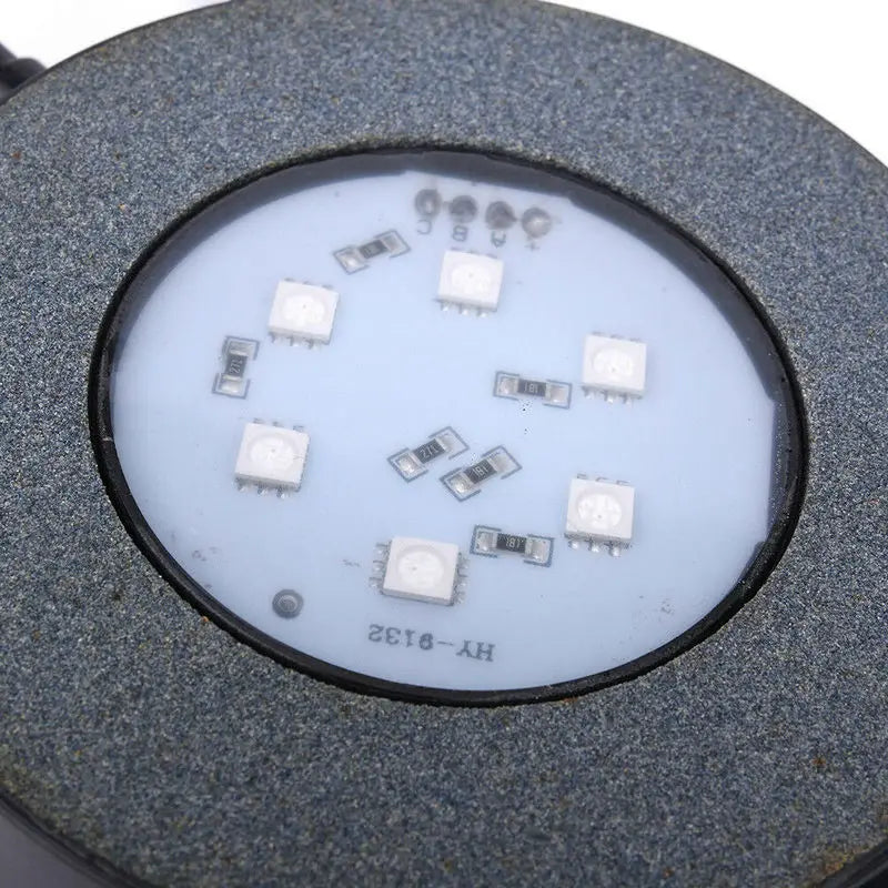 Remote control Waterproof Aquarium Submersible Fish/Turtle Tank Air Stone Bubble Led Light