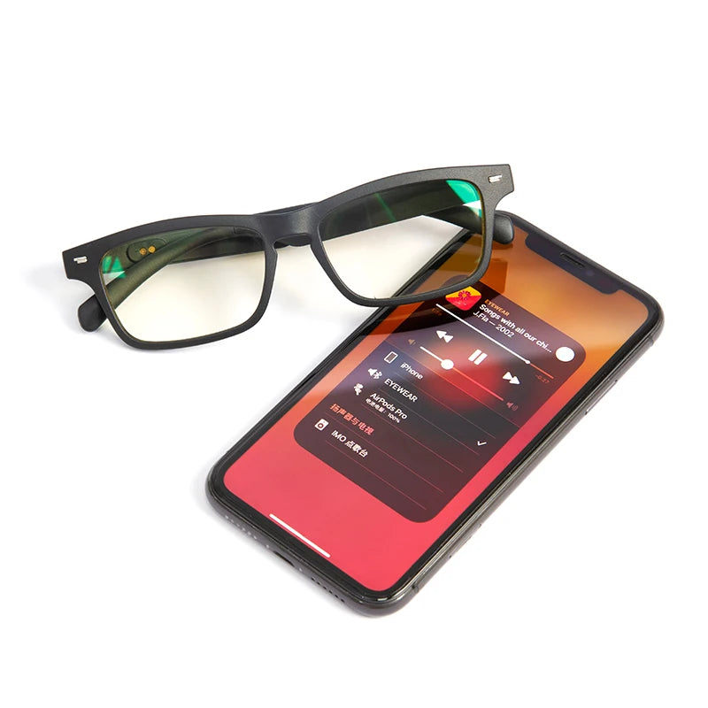 New Arrival Smart Audio Glasses with Headphone Anti-Blue Wireless Eyewear VR Hardware Product