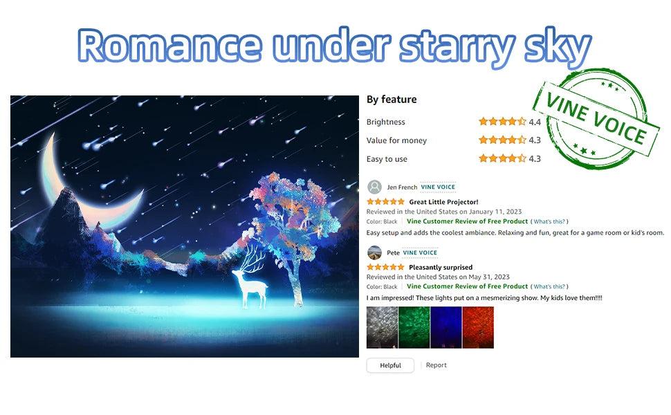 Galaxy Projector Star Projector Bluetooth Speakers Night
