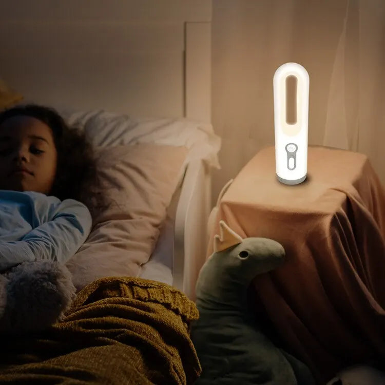 LED Motion Sensor Night Light 2 in 1 Portable Flashlight
