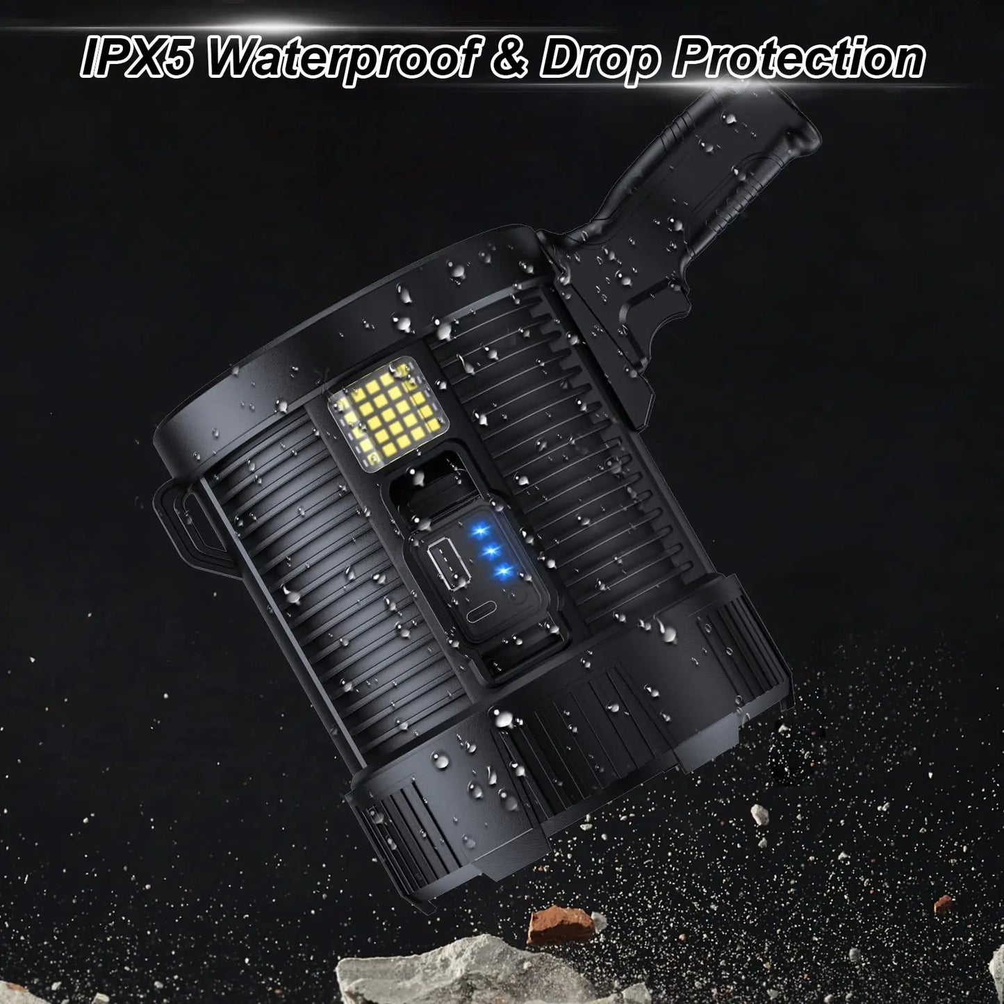 Rechargeable Super Bright Outdoor Solar Spotlights Searchlight