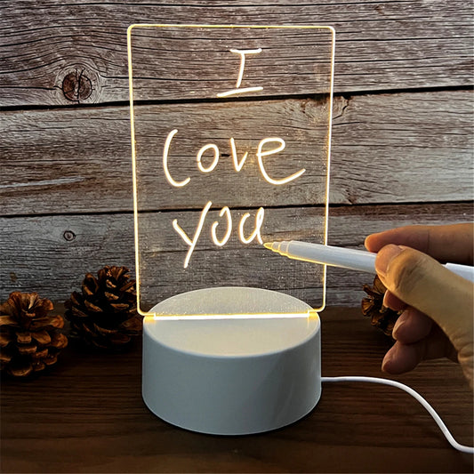 LED Night Lights USB Night Light Erasable  Board