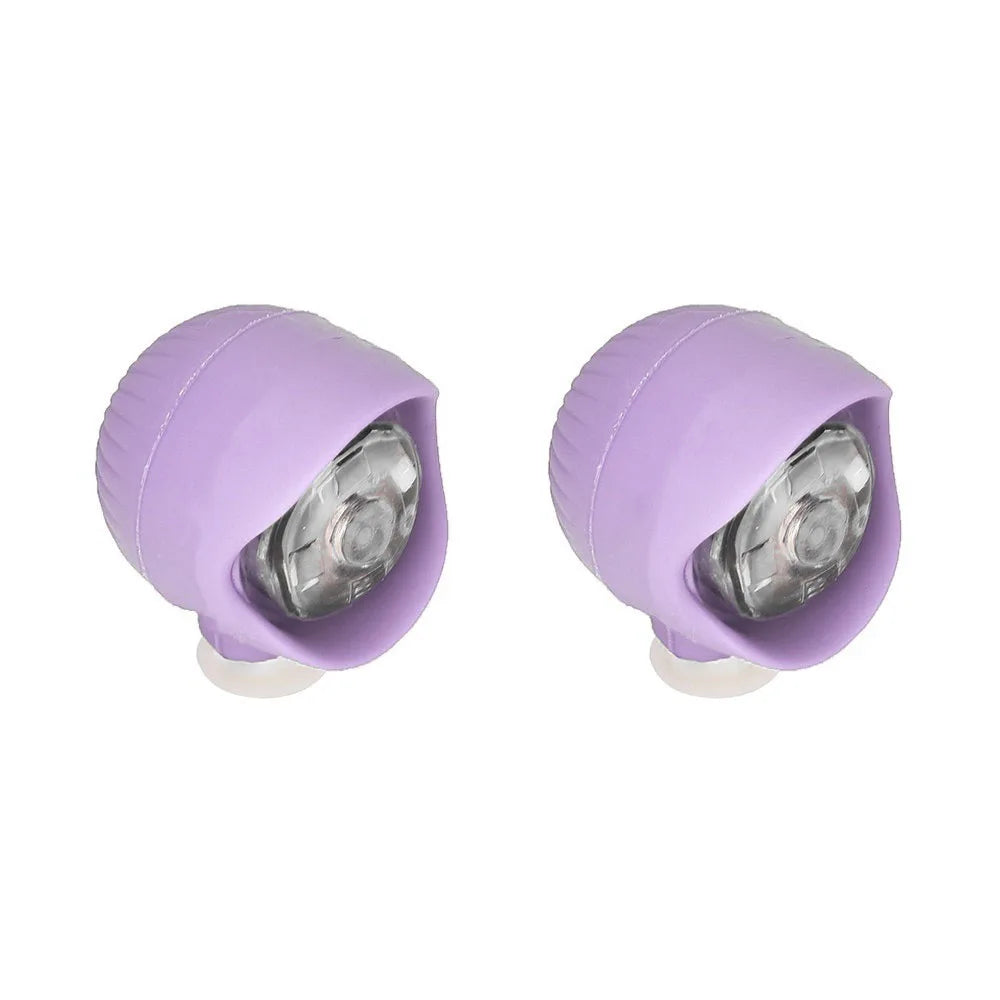 2pcs PVC LED Shoe Lights Charms Accessories for Night Rides