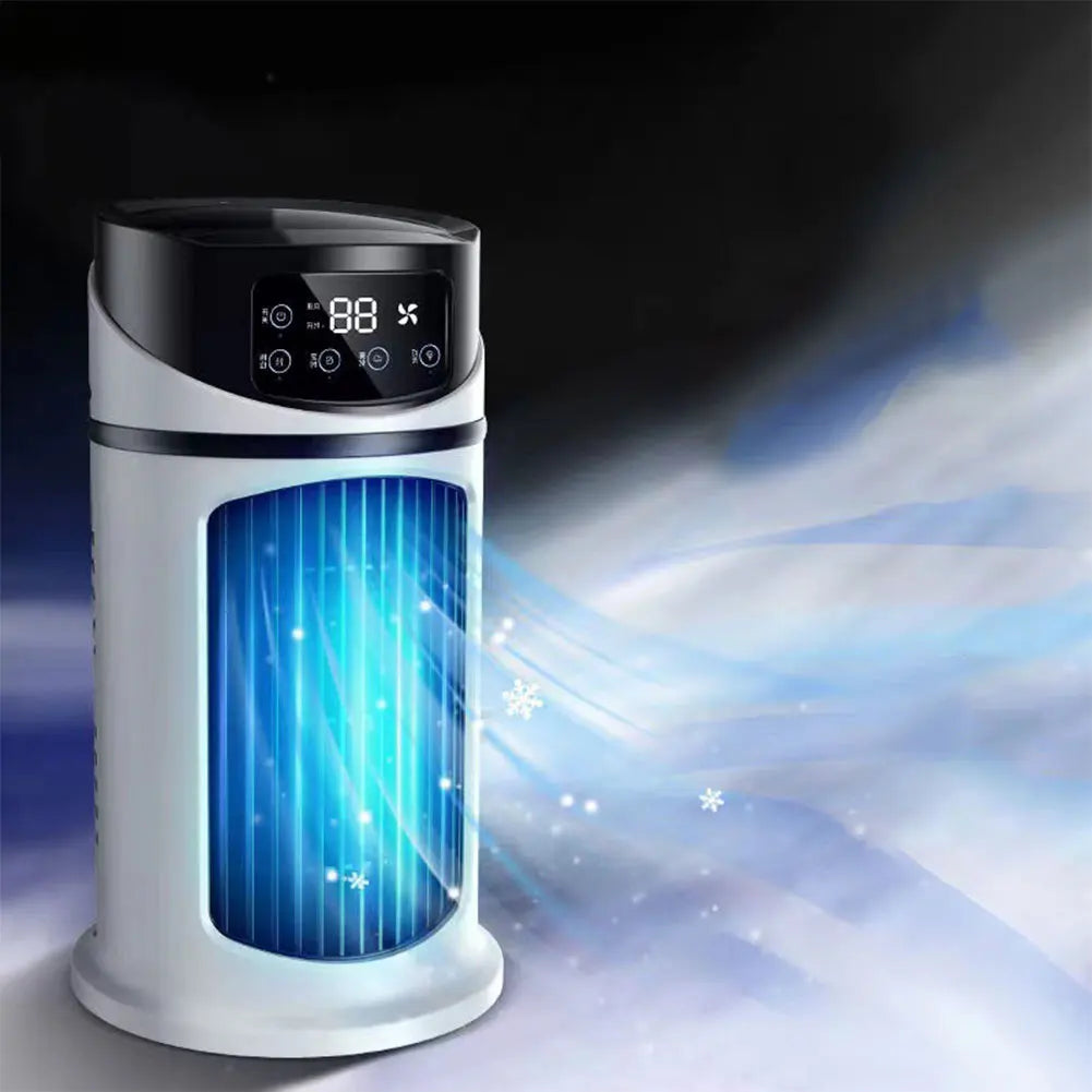 Portable Air Conditioner Fan 6-Hour Timer Air Cooling Fan 6-Speed Personal Air Cooler with Humidifier