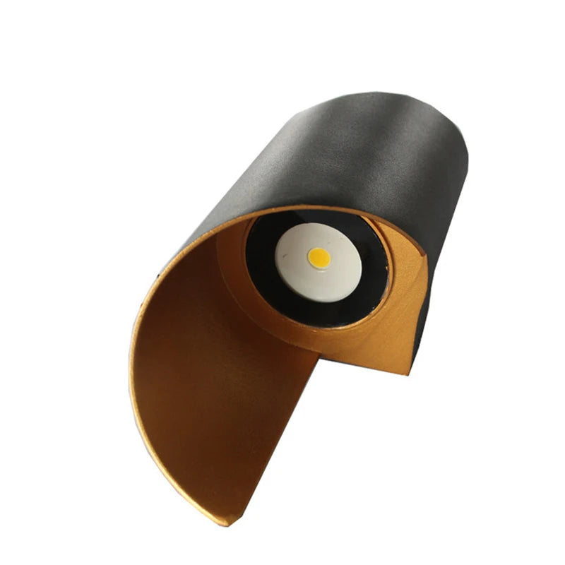 LED Wall Lamp Spiral Design10W Indoor Outdoor Wall Lights