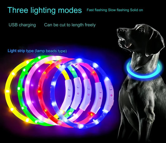 Led Dog Collar USB Rechargeable Pet Dog Night