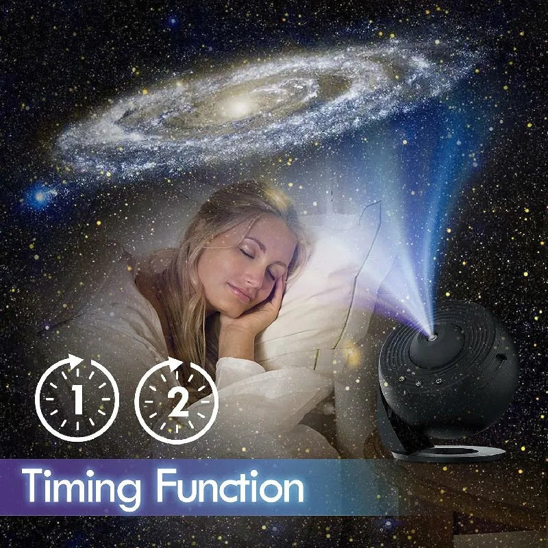LED Night Light Galaxy Projector Starry Sky Projector 360°