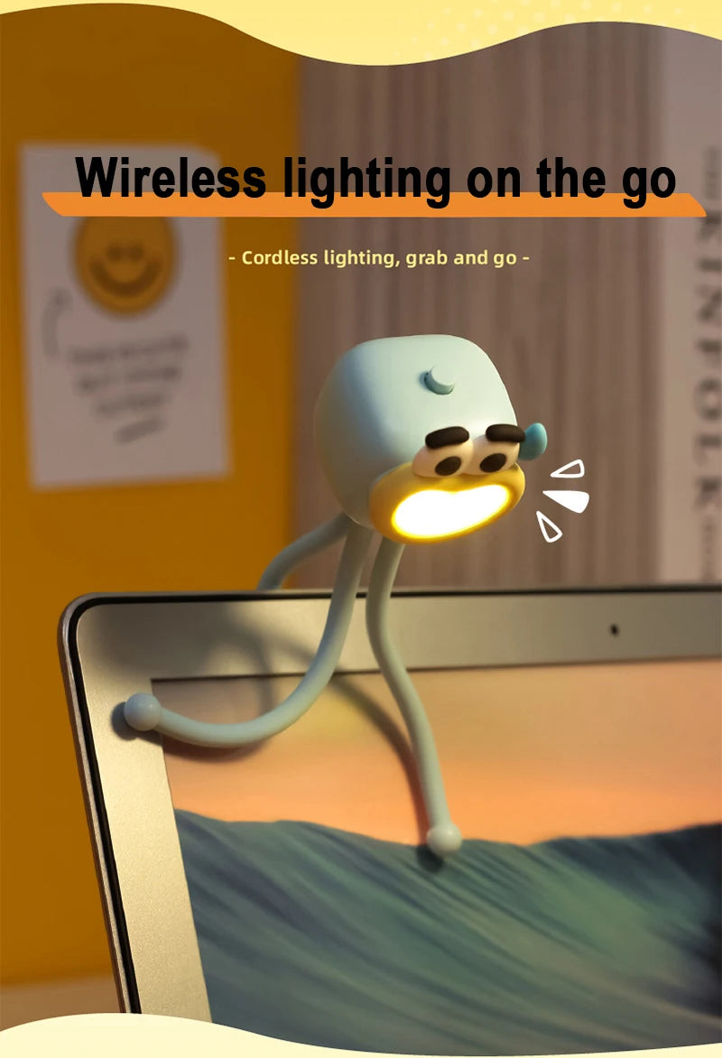 Octopus Night Light Mini Adjusting Table Lamp Portable Reading Light