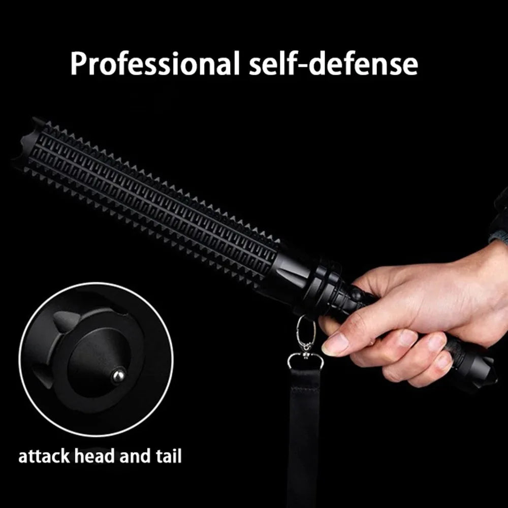 Baseball Bat LED Flashlight AluminumAlloy Focusable Zoomable Super Bright