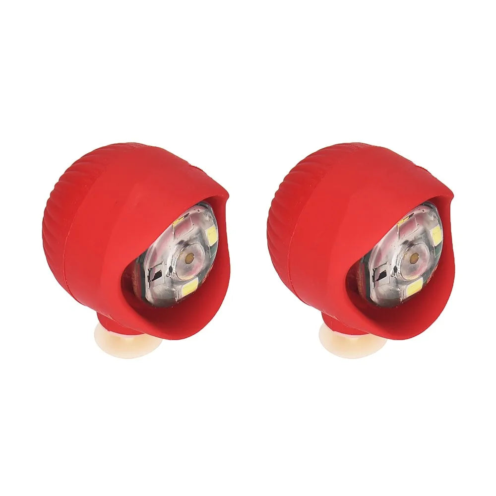 2pcs PVC LED Shoe Lights Charms Accessories for Night Rides