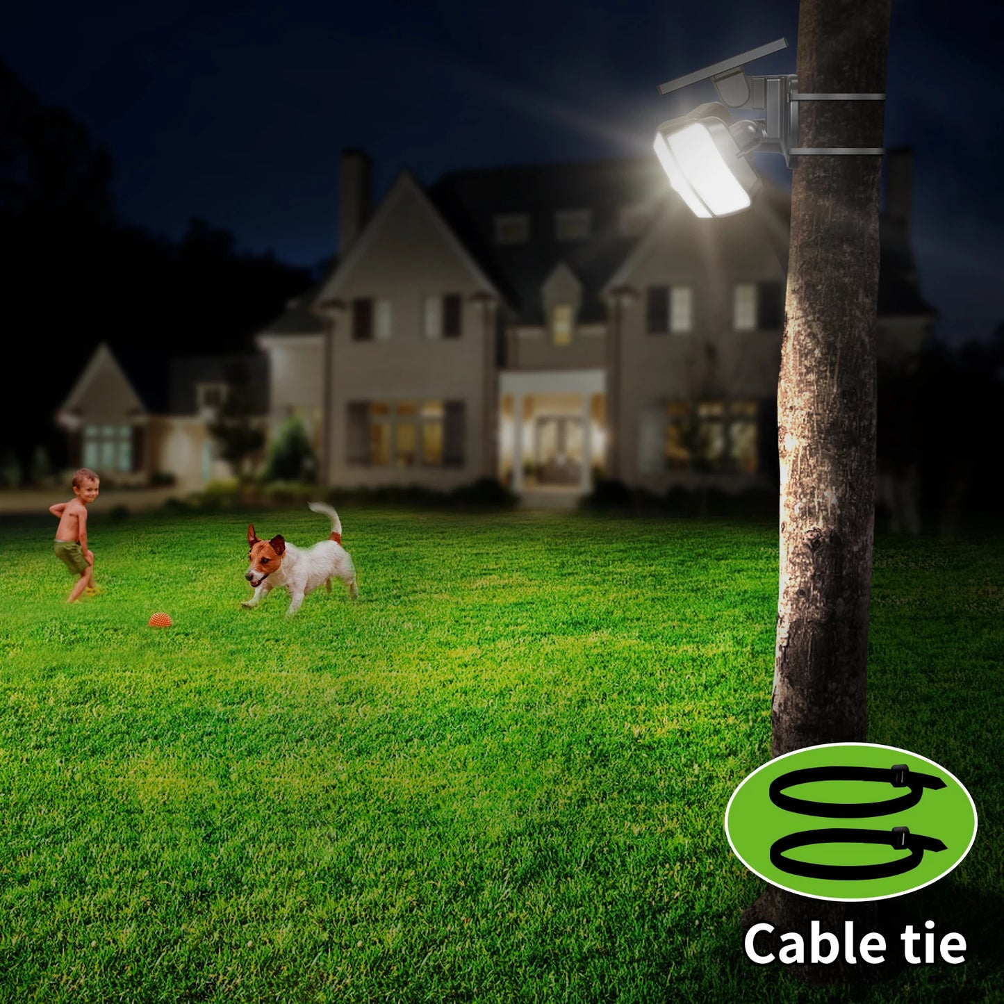 Solar Lights Outdoor with 3 Modes Motion Sensor Super Bright Wall Lamp (Waterproof )