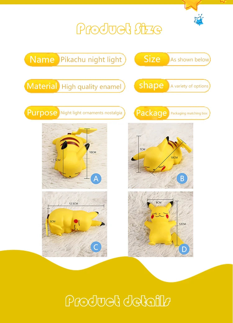 Pokemon Pikachu Night Light