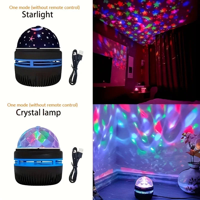 NEW Projector Light With 7 Color Patterns & Remote Control, Polar Projector Night Light