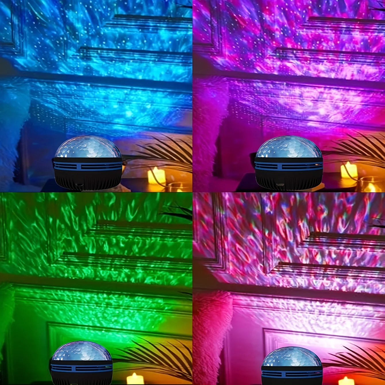NEW Projector Light With 7 Color Patterns & Remote Control, Polar Projector Night Light