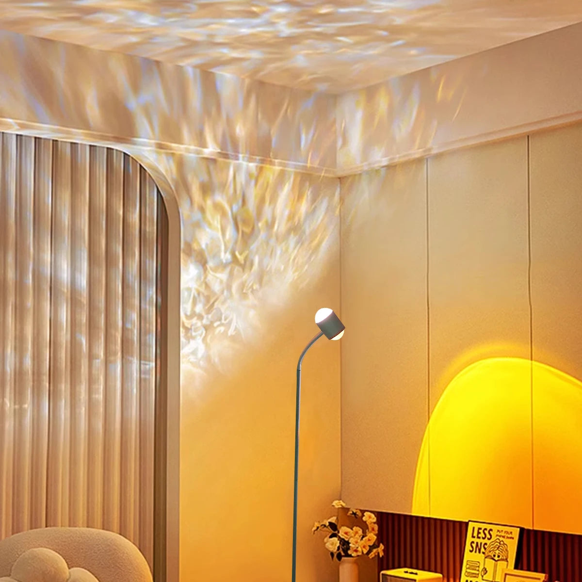 Sunset Light Projection Light Double-Sided LED Floor Light DIY Halo Sunset Light