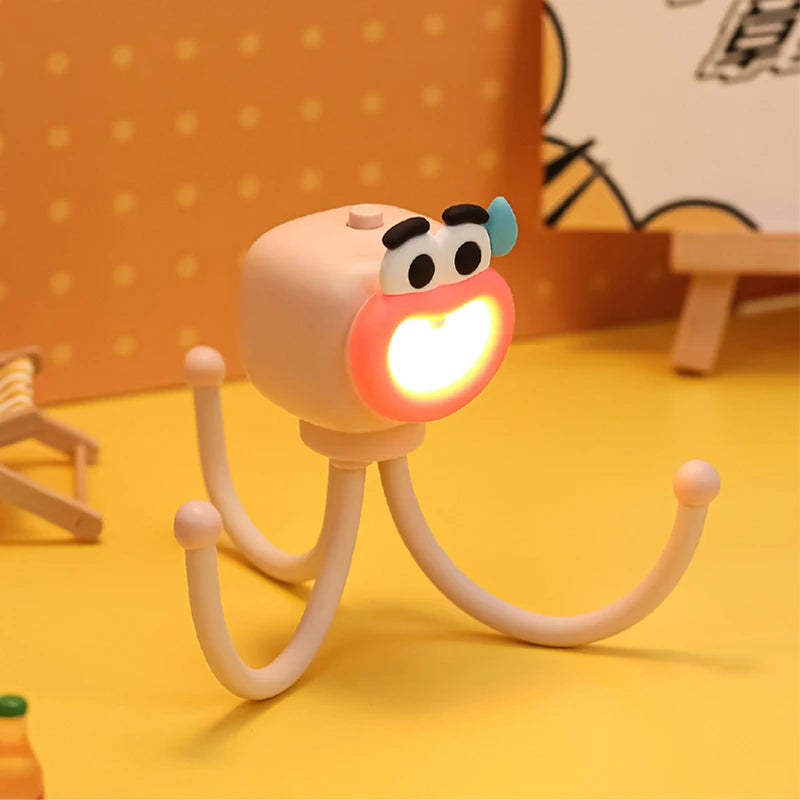 Octopus Night Light Mini Adjusting Table Lamp Portable Reading Light