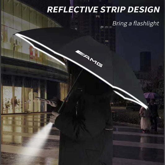 Led Light Automatic Folding Windproof Sunshade Umbrella