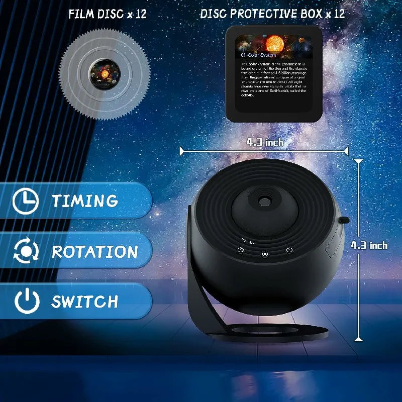 LED Night Light Galaxy Projector Starry Sky Projector 360°