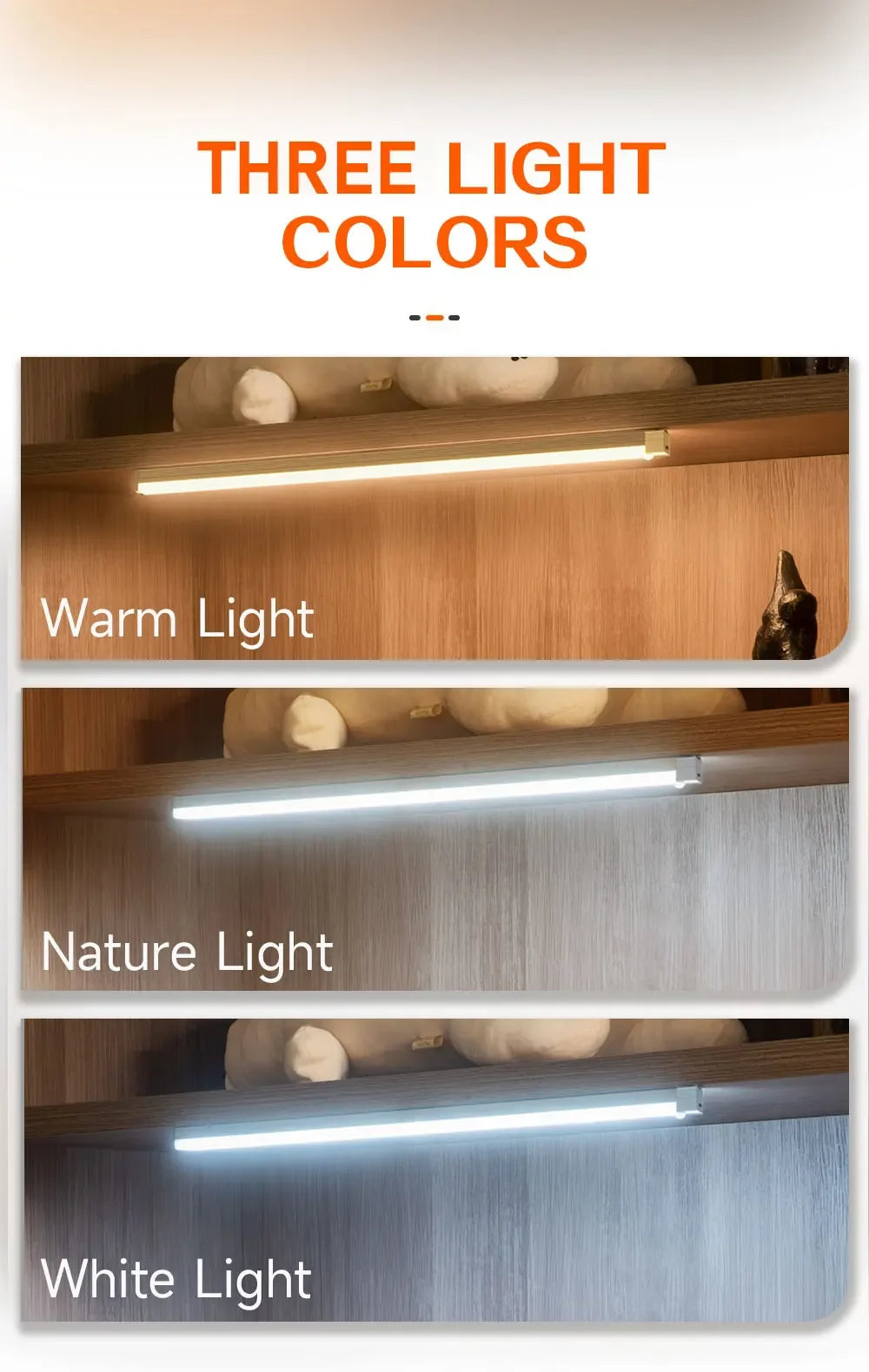 LED Night Lights Wireless Motion Sensor Wall Light