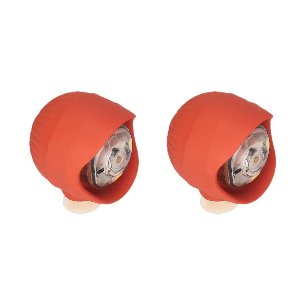 2pcs PVC LED Shoe Lights Charms Accessories for Night Rides