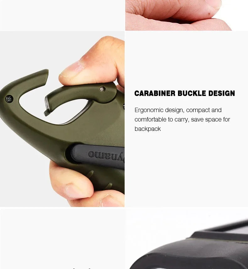 LED Flashlight Hand Crank Solar Powered Rechargeable