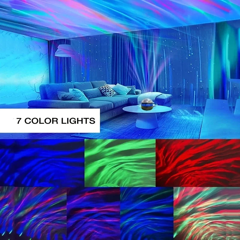 NEW Projector Light With 7 Color Patterns & Remote Control, Polar Projector Night Light