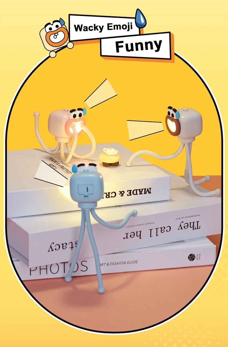 Octopus Night Light Mini Adjusting Table Lamp Portable Reading Light