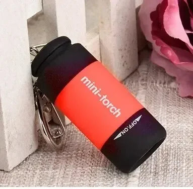 Led micro pocket flashlight portable USB rechargeable keychain flashlight waterproof