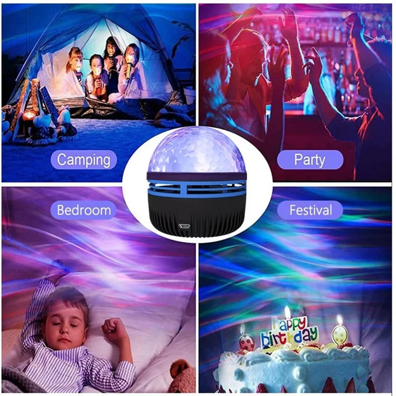 NEW Projector Light With 7 Color Patterns & Remote Control, Polar Projector Night Light