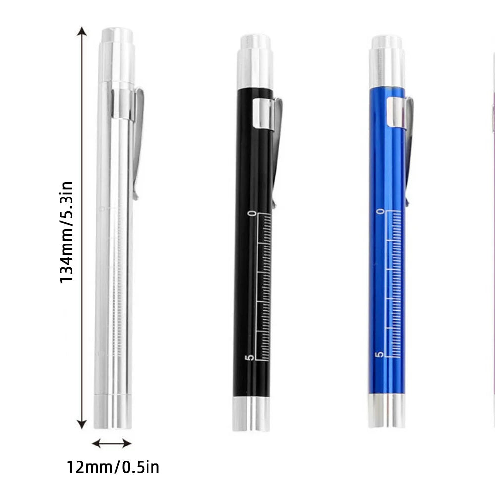LED Flashlight Work Light First Aid Pen Pocket Light