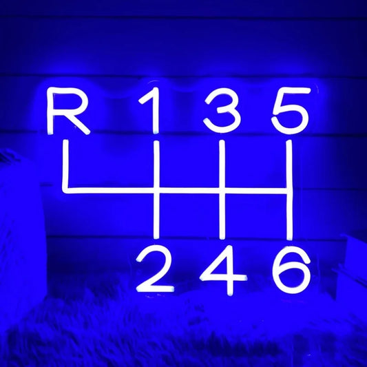 Car Gearbox Neon Sign Led Light