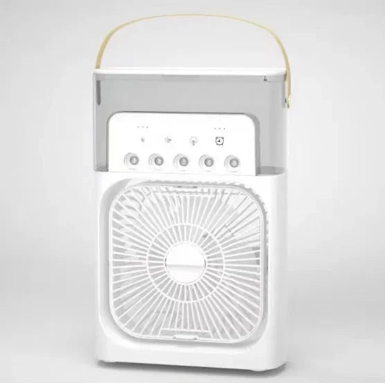 Portable Fan Air Conditioners USB Electric Fan LED Night Light Water Mist Fun 3 in 1