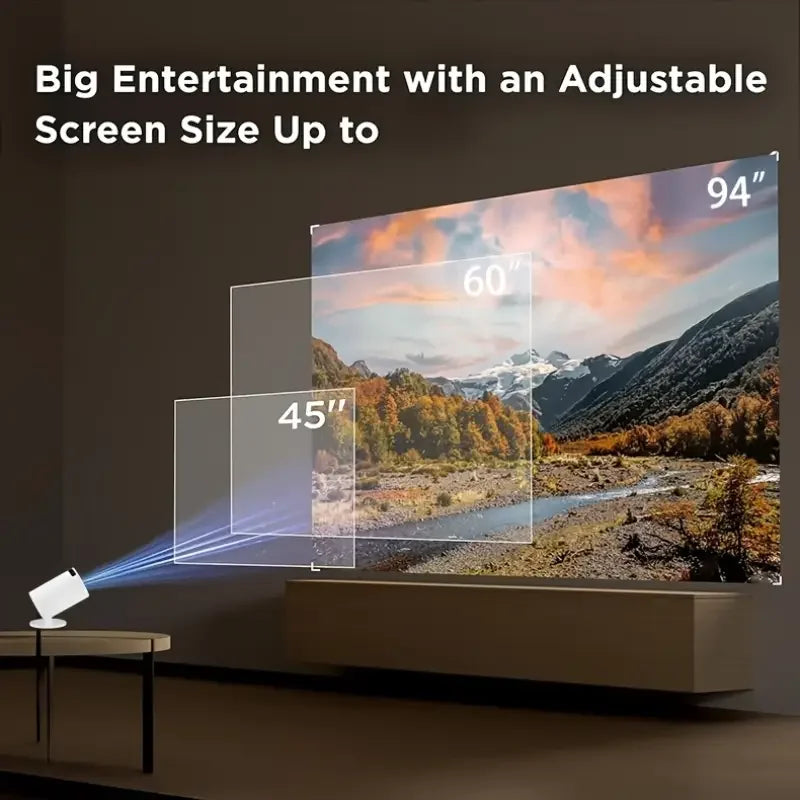 M5 4K 1080P USB plug Compact Portable Projector 