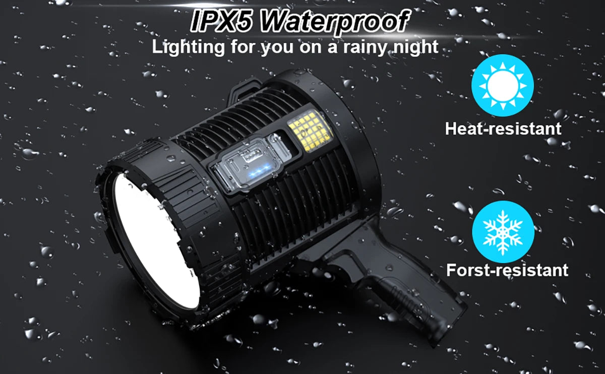 Rechargeable Super Bright Outdoor Solar Spotlights Searchlight