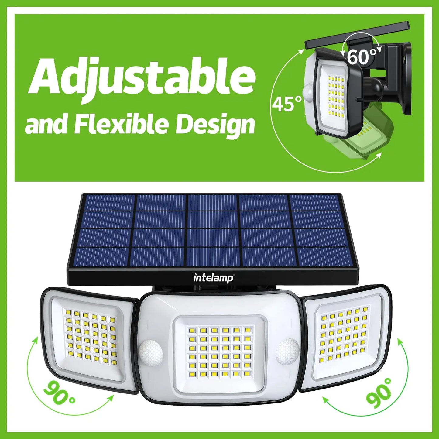 Solar Lights Outdoor with 3 Modes Motion Sensor Super Bright Wall Lamp (Waterproof )