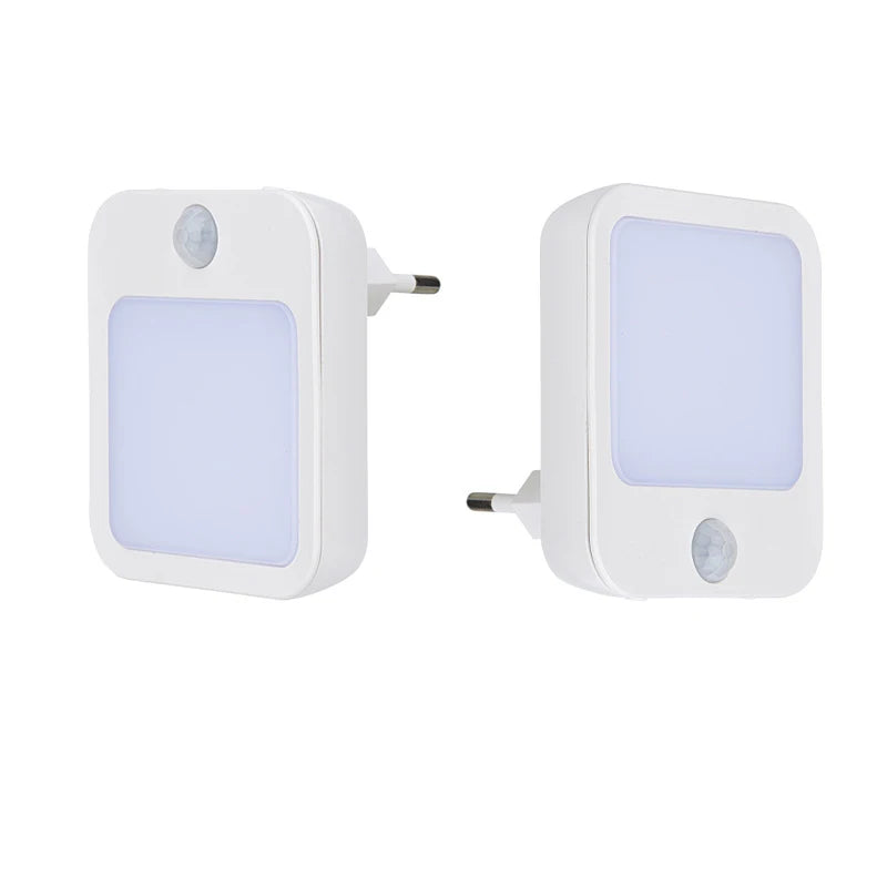 Wireless Night Light Motion Sensor With LED Light EU Plug Lamps