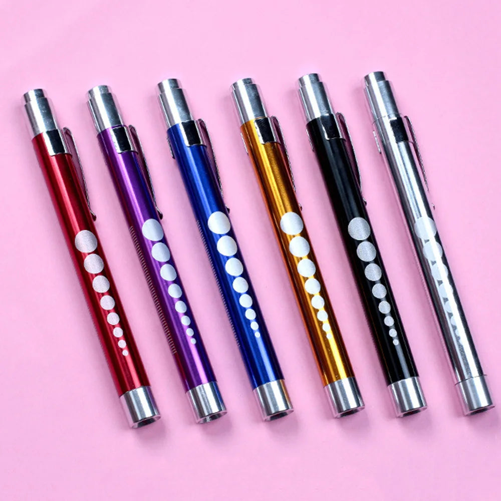 LED Flashlight Work Light First Aid Pen Pocket Light